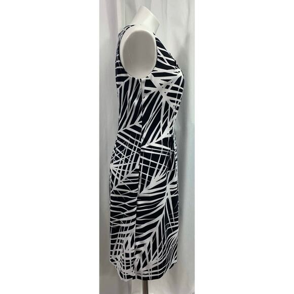 50% OFF Ronni Nicole Dress Sheath Leave Pattern Sleeveless - Picture 4 of 7